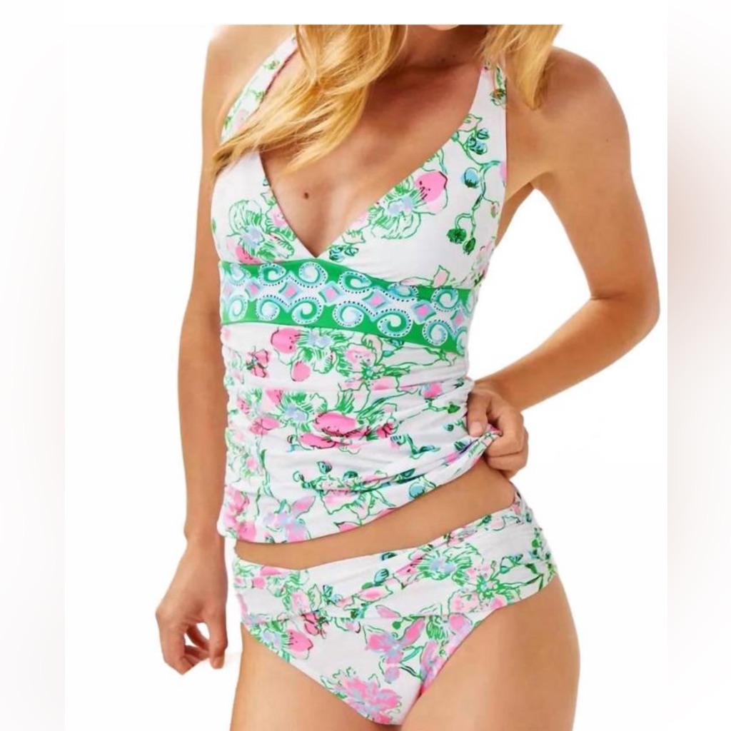 Nwt Lilly Pulitzer Tankini Set Size 8 Multi Orchards On The Avenue Top Bottoms